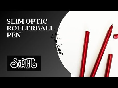 Fine Point Rollerball Pen (0.4mm) - Smooth Writing, Comfortable Grip