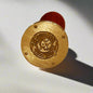 Enchanting wax seal in gold - moon and stars engraving for dreamy, mystical impressions