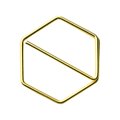 Stylish gold paper clips in unique geometric shapes – modern, functional, and perfect for adding flair to your workspace