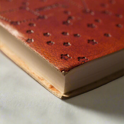 Artisan leather notebook with quote “Another Adventure” – made for explorers, travelers and goal setters