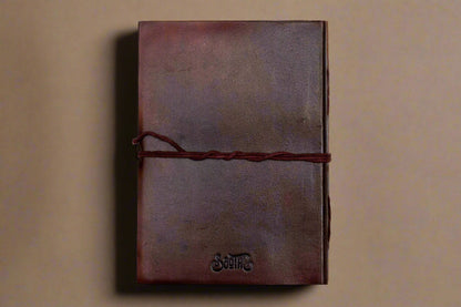 Custom engraved leather notebook – create your own cover design for a unique, handcrafted journal