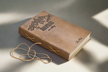 "The Mountains Are Calling" Handmade Leather Journal - Leather Journals By Soothi
