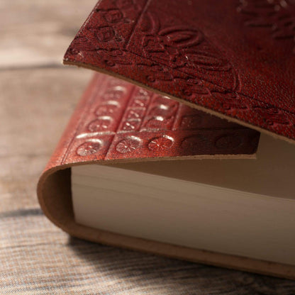 Spiritual leather journal by Soothi – Tree of Life design for mindfulness, gratitude journaling, or personal growth tracking