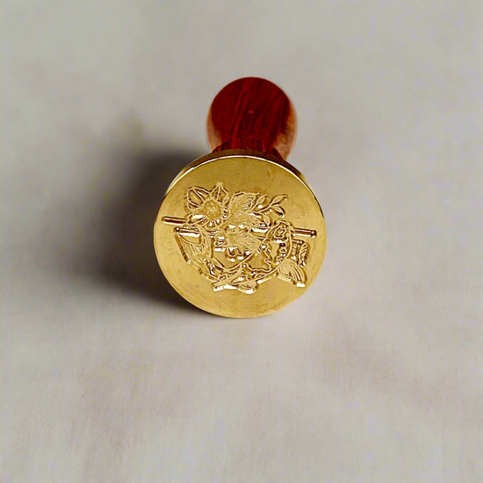 Koi Fish gold wax seal stamp – infuse your letters with cosmic wonder and timeless beauty