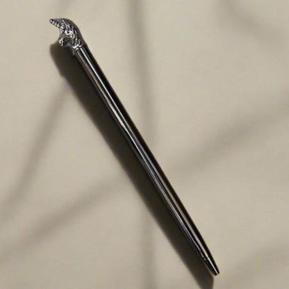 Elegant unicorn-carved pen – artisanal and sustainable