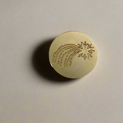 Soothi shooting star gold wax stamp – perfect for invitations, journals, and heirloom letters