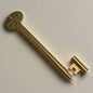 Vintage key-shaped pen in gold and silver metallic finish – unlock your creativity with every word