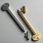 Vintage key-shaped pen in gold and silver metallic finish – unlock your creativity with every word