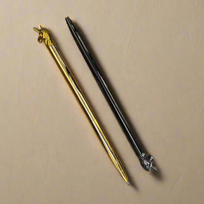 Elegant unicorn-carved pen – artisanal and sustainable