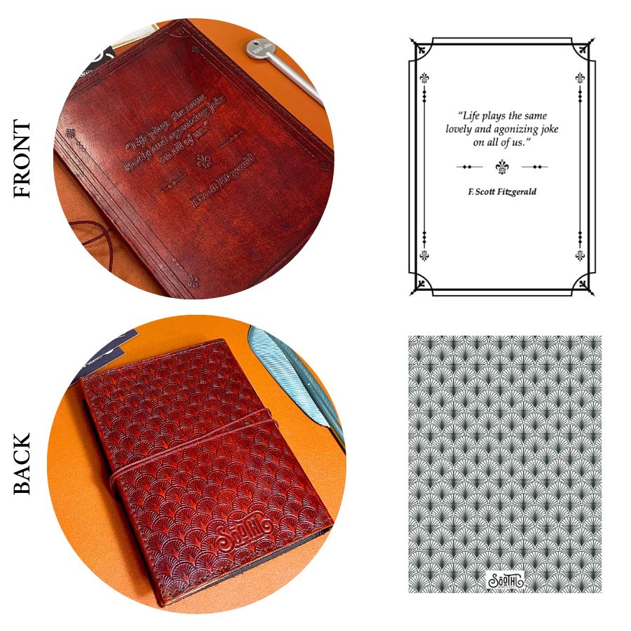 F. Scott Fitzgerald Refillable Leather Journal