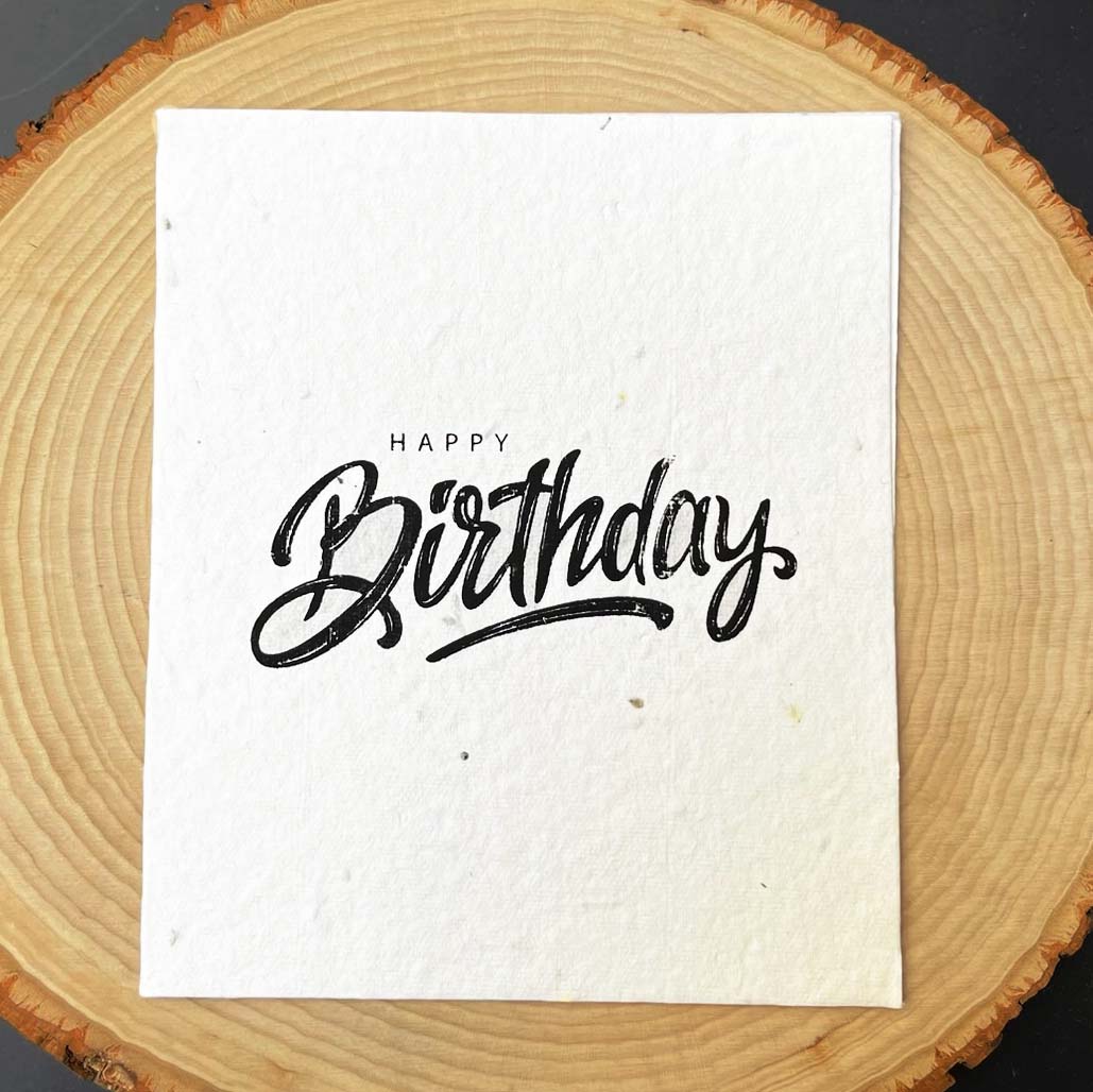 Happy Birthday Plantable Card