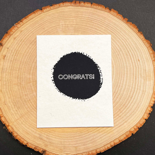 Eco Friendly Card - Congrats