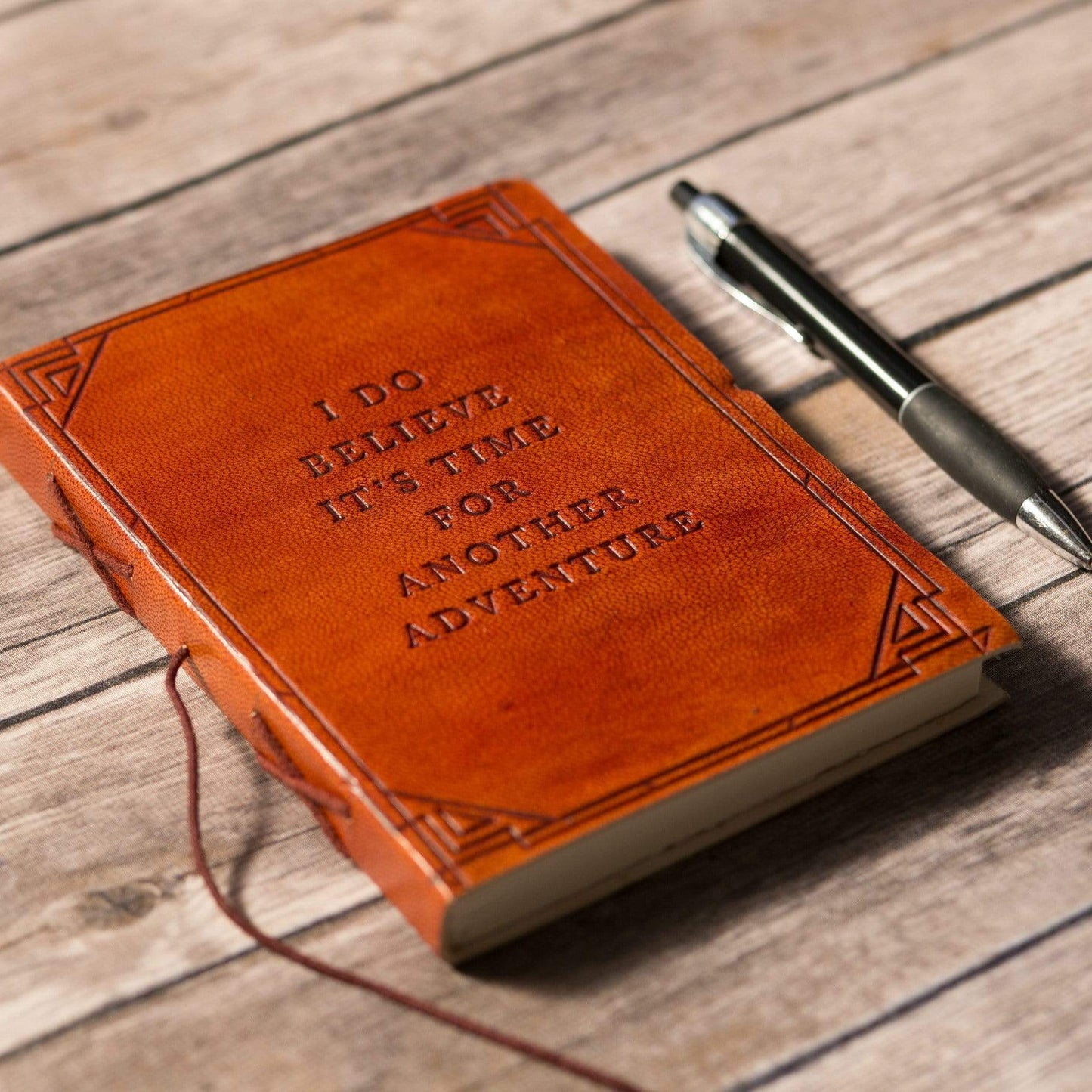 Another Adventure Handmade Leather Journal - Leather Journals By Soothi