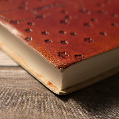 Virgo Zodiac Handmade Leather Journal - Leather Journals By Soothi